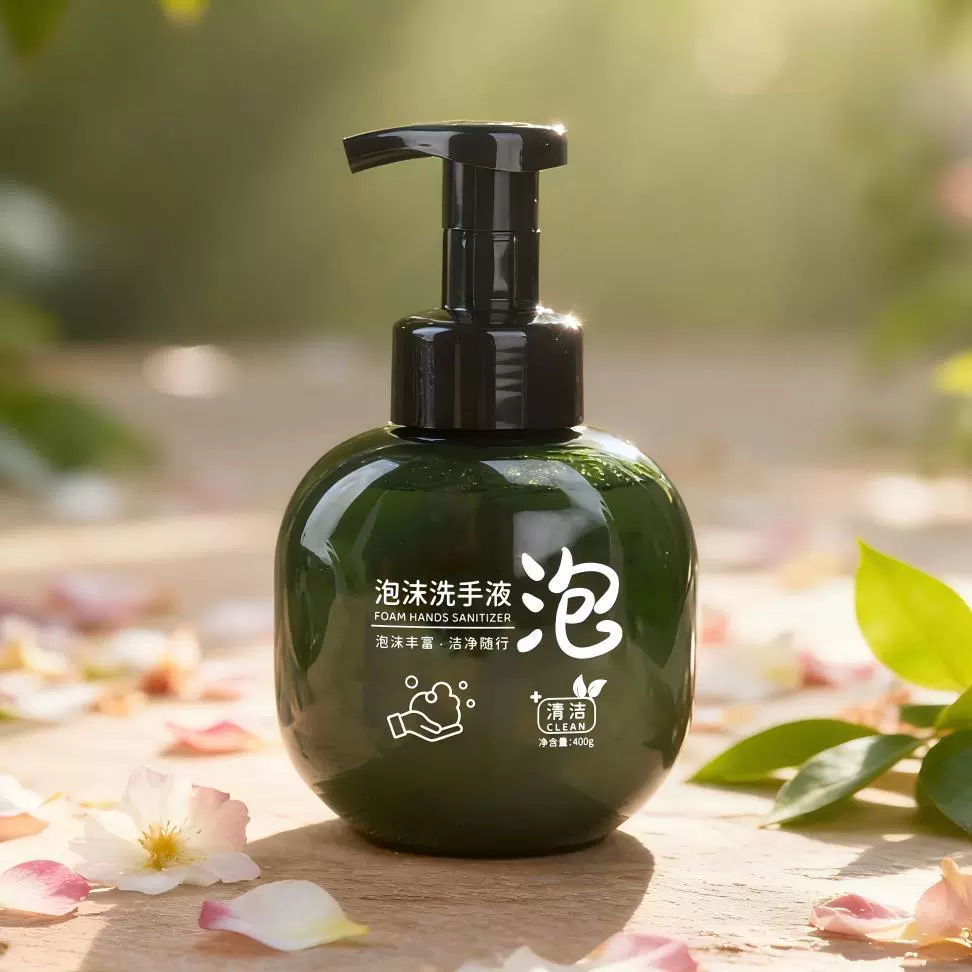 民宿专用洗漱用品套装补充装400克大容量酒店白茶丰富泡沫洗手液