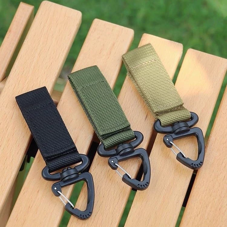 Открытый тактический рюкзак подвесная пряжка на 360 градусов поворотный одноточечный треугольный брелок многофункциональный карабин D-образное кольцо