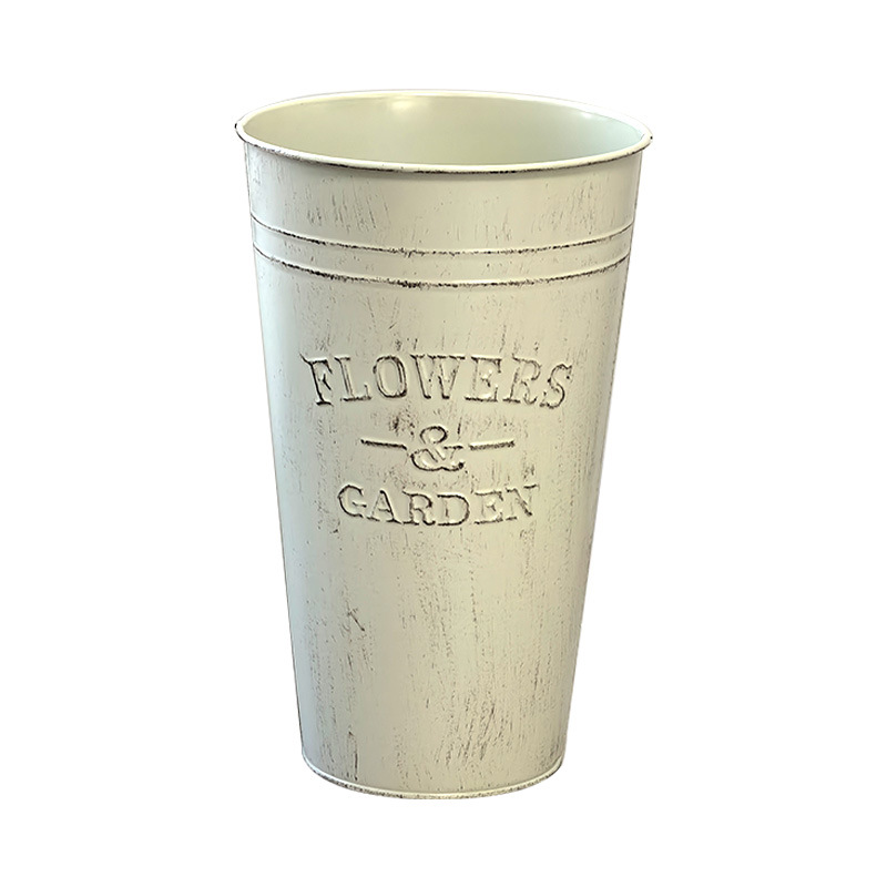 Nuevos productos de fábrica directa ventas retro de hierro despierta flor barril flor florista flor decoración casera barril abrazar barril