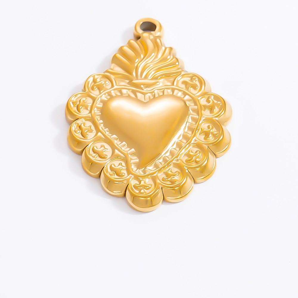 4g Weight 0.03µm-0.05µm Gold Plating Thickness PVD Coated Gold Plating Process Pendant Jewelry Making Type 21*20mm Jewelry Making Size Real Gold Plated Plating Material Zircon Inlay Material 1 Piece Quantity 304 Stainless Steel Material Heart Shape Pattern Retro, Simple Style Style Waterproof Non Tarnish, Plating Craft 1 Piece 21*20mm 304 Stainless Steel Zircon PVD Coated Real Gold Plated Heart Shape Pendant DIY Jewelry Accessories 5
