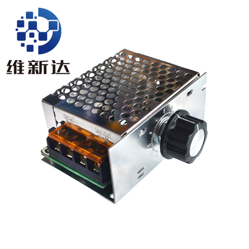 4000W大功率可控硅 电子调压器 调光 调速 调温 配保险外壳