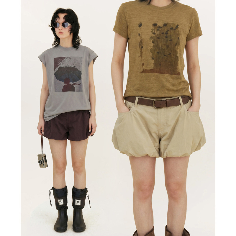 "New Arrivals on 5.27·Discounts Across the Whole Store" Unity Mode Flower Bud Lantern Shorts Casual Pants for Women 530156