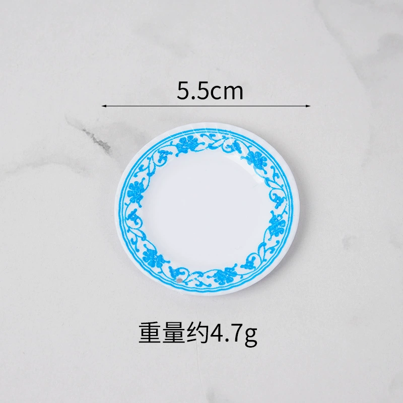 Small realistic tableware, food play, toy, DIY