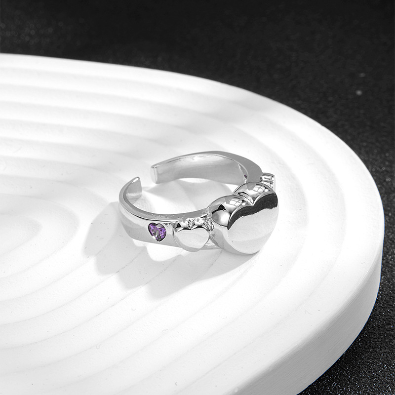 Heart Ring Fashion Ring Diamond Versatile Accessories For Everyone_voghion.com