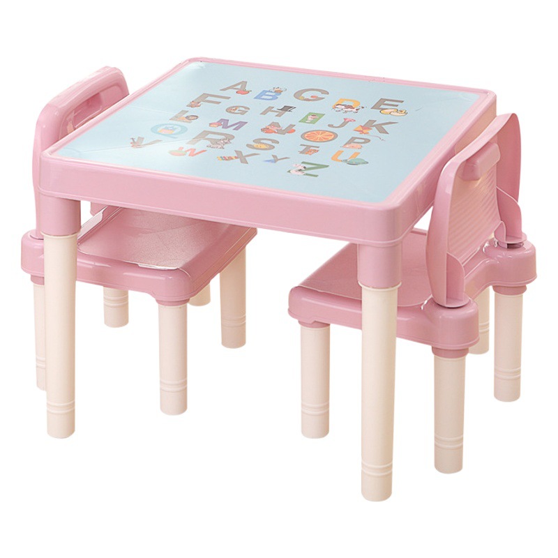 Yimei Plastic Children's Learning Table and Chair Set Kindergarten Children's Backrest Chair Early Childhood Education Chair Children's Plastic Chair