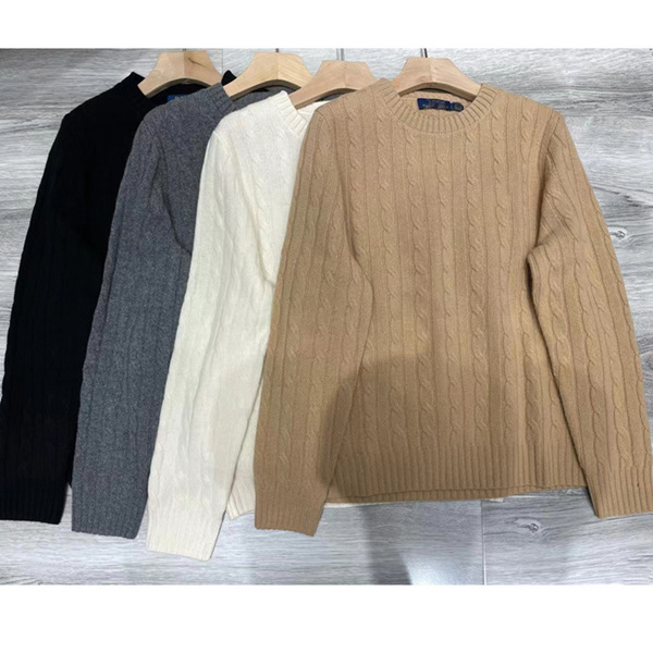 Demi-season cashmere woolen classic knitted sweater with zipper with…