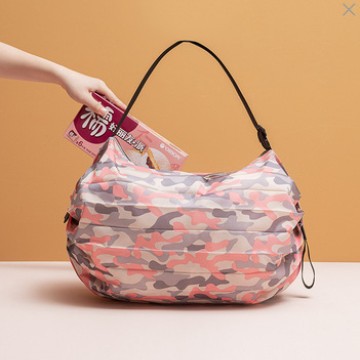 New Foldable Travel Shoulder Bag Storage Bag Portable Thickened Supermarket Eco-Friendly Shopping Bag