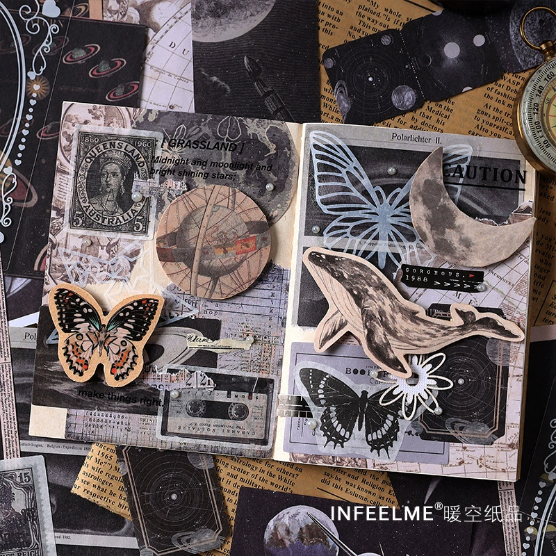Декоративная бумажная тетрадь (Infeel.ME) Merchants Series — Справочник семьи Виктора, 100 листов, 4 обложки