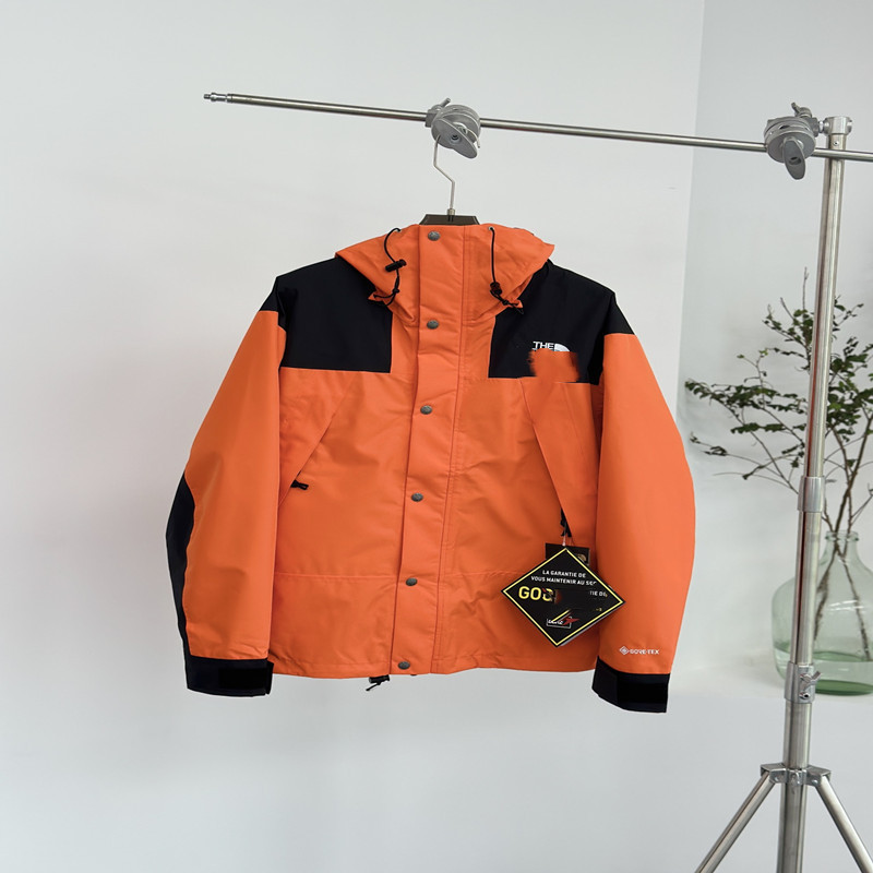 莆田1990冲锋衣美版户外防风防水连帽外套男女同款TNF北脸登山服|undefined