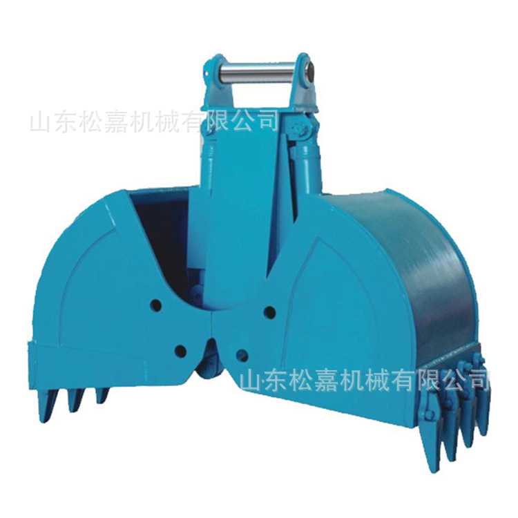 Multifuncional doble apertura hidráulica concha bucket maquinaria de ingeniería excavadora concha agarrar bucket de limpieza de sedimentos