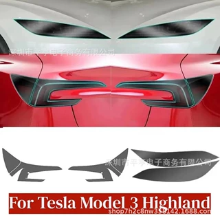 适用于23-24款特斯拉model 3大灯尾灯保护膜3+头灯尾灯熏黑色灯膜