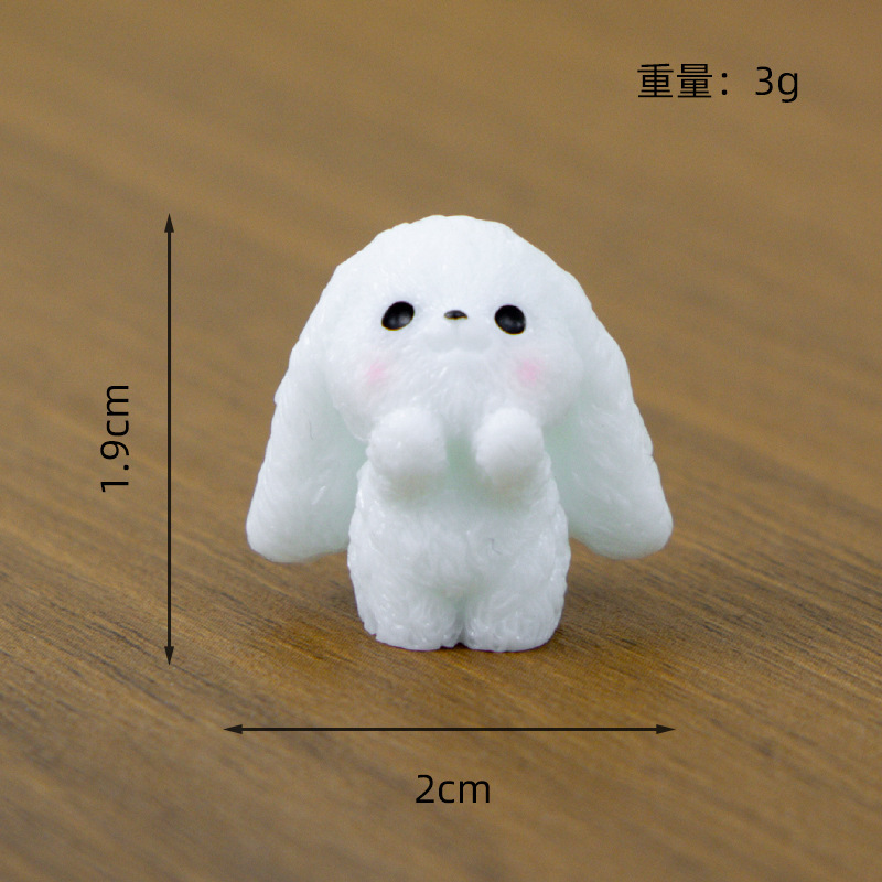 新しいマイクロ風景シミュレーションかわいい走っているウサギ diy 手作りかわいい装飾品ガーデニング造園樹脂アクセサリー|undefined