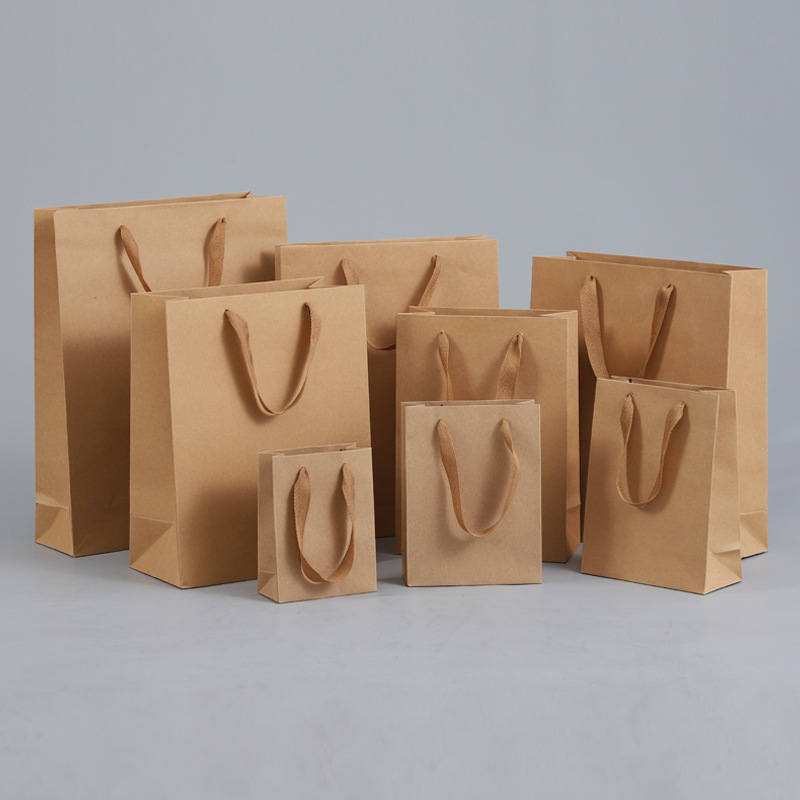 Cowhide clothing store bag paper bag gift bag gift bag tea shoes hand bag hand bag wholesale