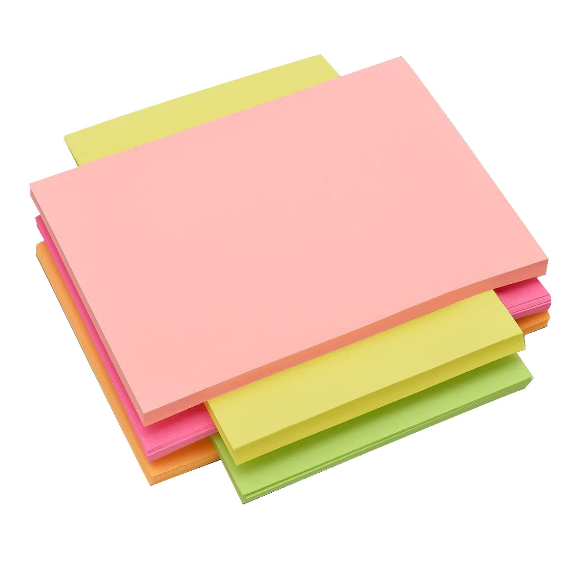 A4 papel fluorescente 70g Origami de color fluorescente creativo para niños DIY material de fabricación A4 papel de copia de origami de color fluorescente