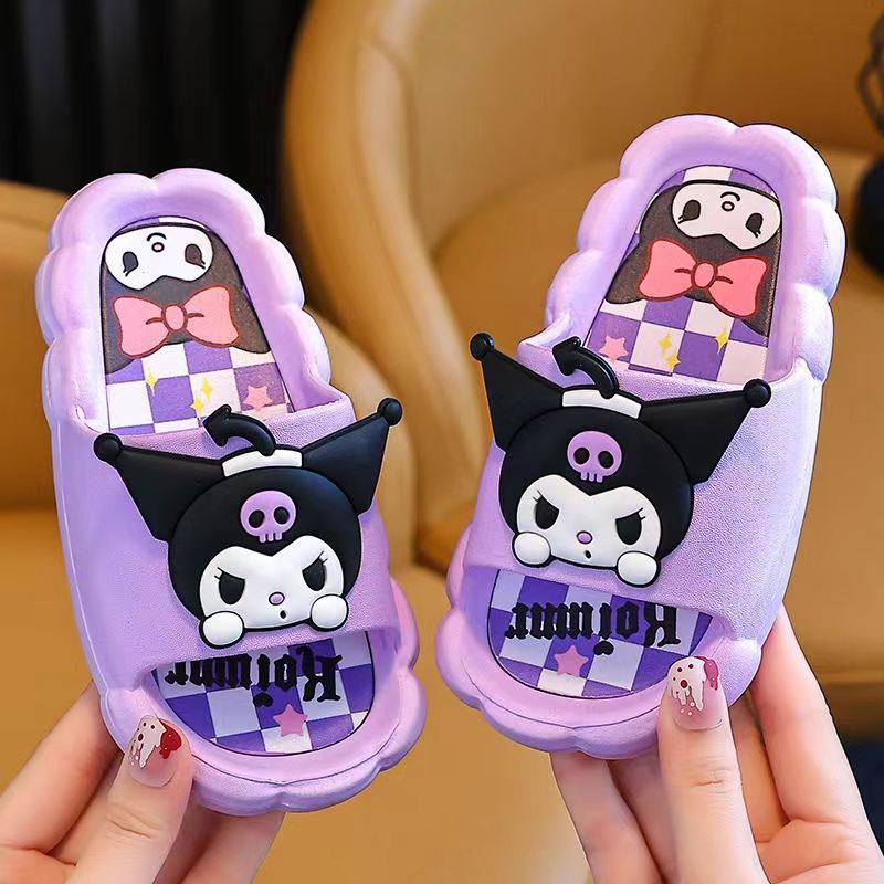 Children's Slippers for Girls in Summer Cute Cartoon Indoor Bathroom Bathing Non-Slip Princess Baby Slippers