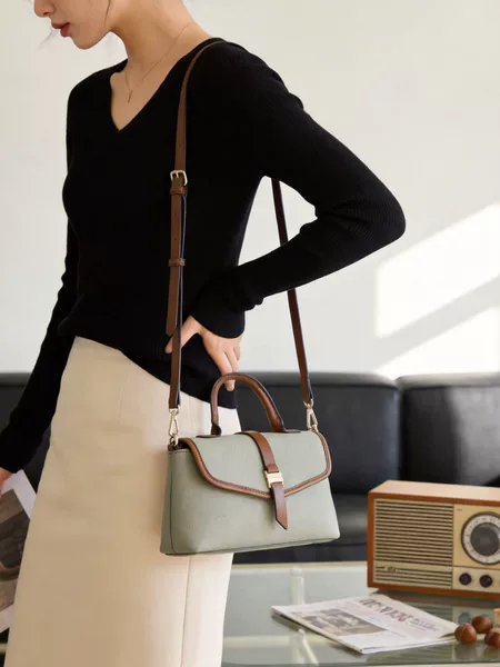 Cross-Border Hot-Selling Multi-Functional Crossbody Bag, Retro Versatile Casual Commuter Messenger Briefcase