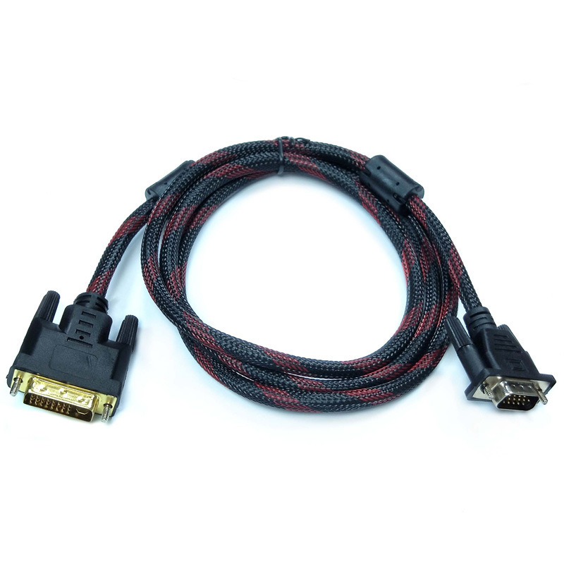 メーカースポット dvi から vga ケーブルネットワーク vga から dvi ケーブル 24 + 5 双方向相互変換 hd ビデオアダプタケーブル|undefined