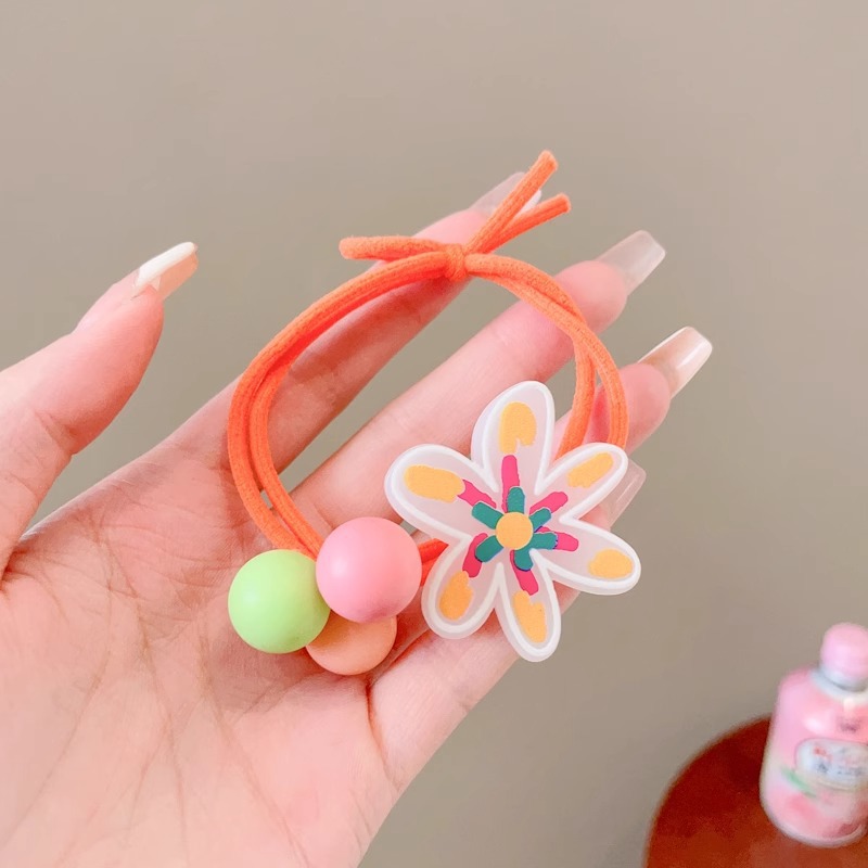 Niños de dibujos animados coloridos cuerda de cabeza niñas atadas artefactos de cabello de alta elasticidad anillo de cabello niñas no lastiman cabello de cabello de cola de caballo