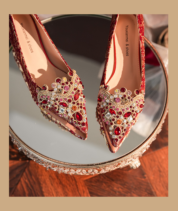 3333F-007 Scarpe da donna con tacco basso, punta a punta, in raso, comode, per damigelle d'onore, da sposa e feste_voghion.com