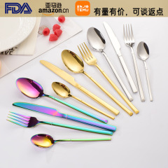 ステンレス製の騎士風カトラリーセット、家庭用カトラリー、洋食カトラリー、輸出用食器ギフトボックスセット