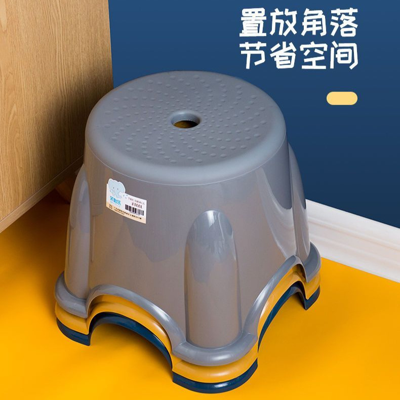 Small Plastic Stool with Thickened Seat, Household Round Stool, Non-Slip Footrest, Children's Bath Stool, Low Stool for Babies Small Plastic Stool with Thickened Seat, Household Round Stool, Non-Slip Footrest, Children's Bath Stool, Low Stool for Babies