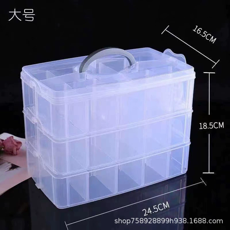 Storage box, small storage system, earrings, transparent plastic accessory