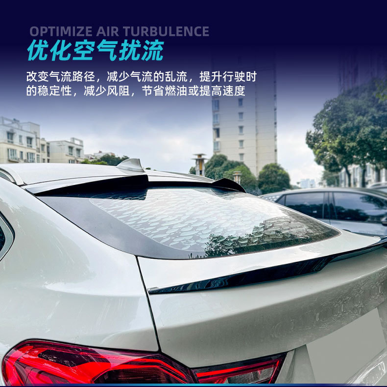 Suitable for Bmw X4 F26 2014-2018 Blade Top Wing Small Rear Wing Fixed Wind Wing Cross-Border Modification Parts