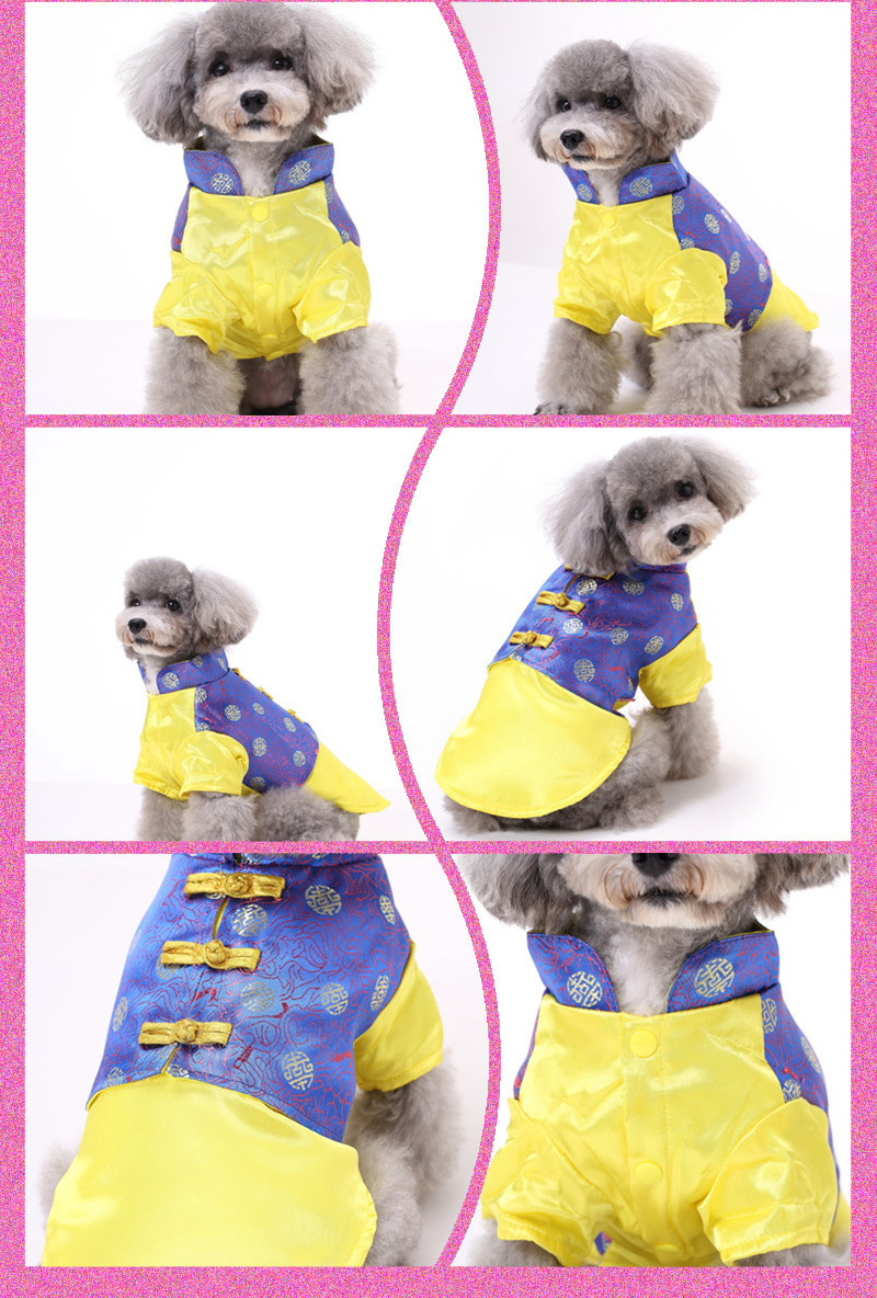 Pet Clothes Festive Dog And Cat New Year Outfits Tang Suit For Spring Autumn Warm Thick Cotton Coat For Pets_voghion.com