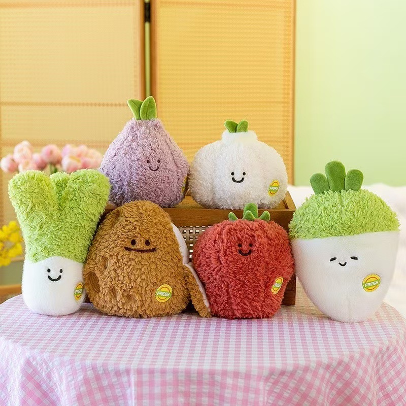 Creativo nuevo estilo agarre muñeca juguetes para niños frutas y verduras juguetes de peluche simulación frutas y verduras muñecas al por mayor