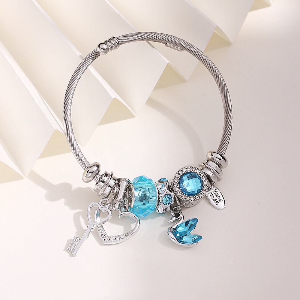Pulsera de cisne azul