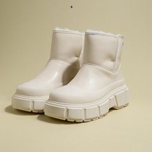 東北雪地靴小個子加絨加厚女靴2023新款大棉鞋冬季皮毛一體防水靴