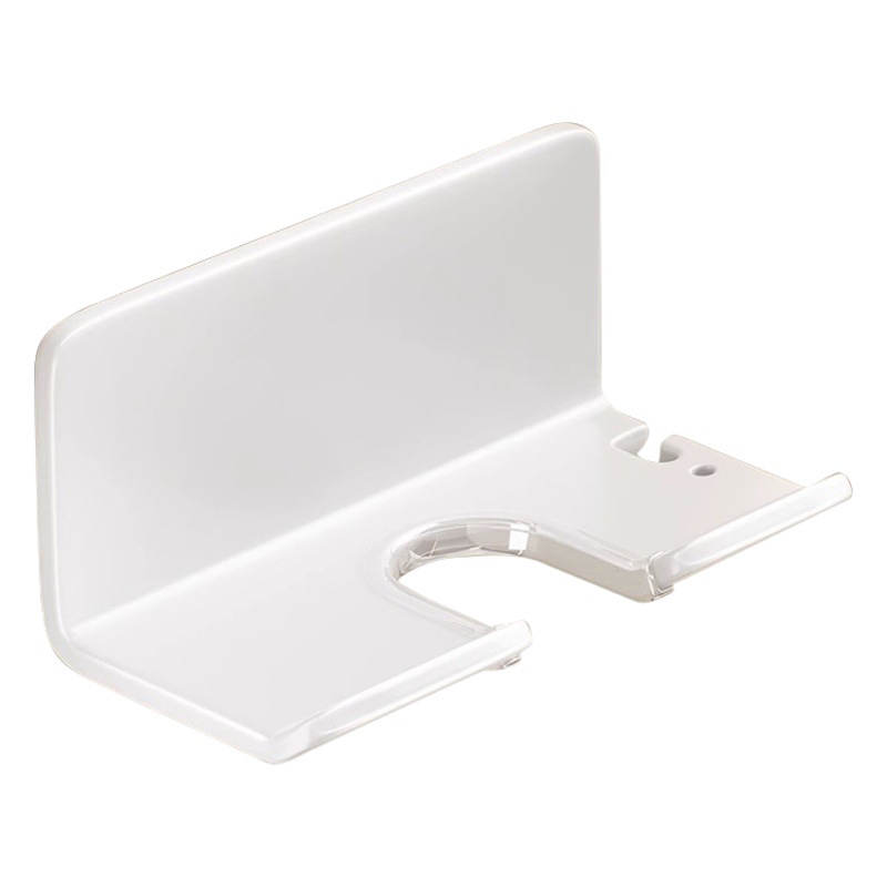 Rack de secador de pelo sin agujeros perforación percha de secador de pelo eléctrico para baño colgante tipo soporte de tubo de aire de pared para almacenar artefactos mágicos