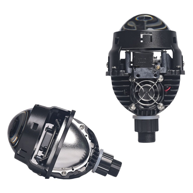 Lente bi-xenón LED para faros de coche de 2.5 pulgadas, modificación no destructiva de alta potencia, súper brillante, integrada para luz de carretera y de cruce, universal H4H7