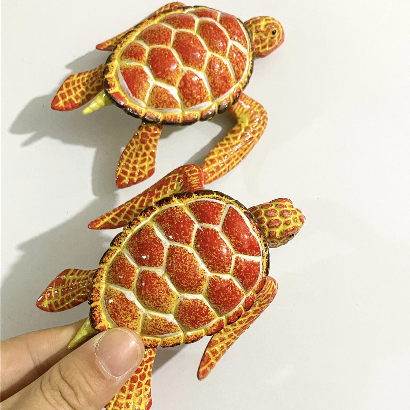 Transfronterizo lindo simulación tortuga forma de refrigerador adhesivo móvil pintado adhesivo de refrigerador decoración doméstica productos diarios