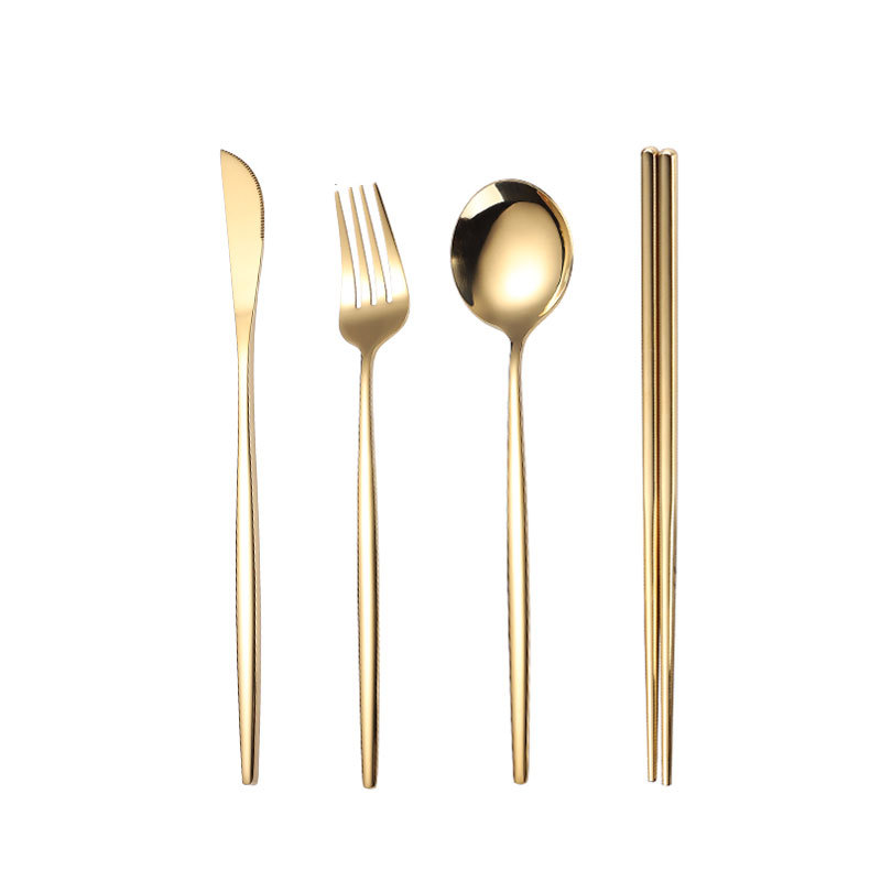 금-칼, 포크, 숟가락 및 젓가락