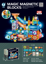 Bloques magnéticos con rodillos y tubos para niños