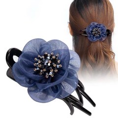 Korean large claw hair clip, simple hair clip, adult face wash, makeup hairpin, cross hair accessory clip