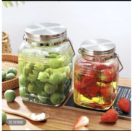 代发梅子酒罐请梅酒瓶加厚无铅玻璃密封罐果酒瓶装酒容器泡酒玻璃