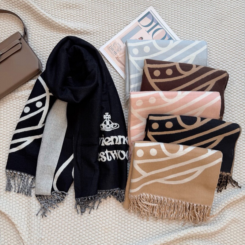 【High Quality】High-quality Empress of the West Saturn imitation cashmere fringed shawl and scarf, stylish and cozy for winter, suitable for both men and women 【High Quality】High-quality Empress of the West Saturn imitation cashmere fringed shawl and scarf, stylish and cozy for winter, suitable for both men and women