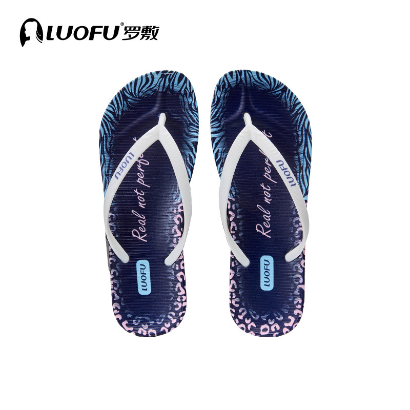Zapatillas de verano Luofu para mujer 2025 ropa exterior antideslizante moda casual playa chanclas de fondo suave ligero al por mayor