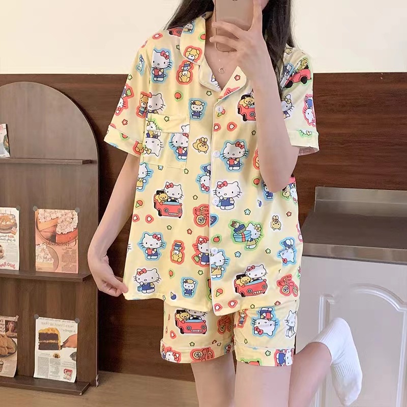 D.M-202 자동차 KT 고양이 가디건 더블 쇼트 슈트