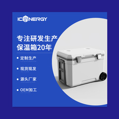 45 liter outdoor trolley insulated car camping picnic barbecue food portable wheeled fresh-keeping refrigerated freezer