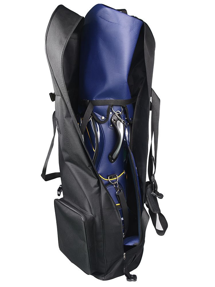 Bolsa de viaje para golf, bolsa de viaje para aerolíneas, plegable y práctica con ruedas, con correas adicionales, bolsa de viaje para golf.