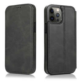 适用iPhone16 Pro max翻盖手机皮套苹果14手机壳17插卡保护套磁吸