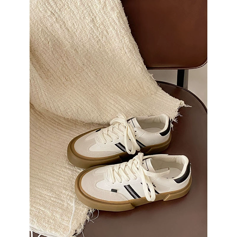 2022 новые ретро коричневые кожаные немецкие тренировочные ежедневные студенческие базовые классические подходящие ко всему кроссовки