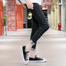 2022新款休闲女鞋休闲百搭帆布鞋后跟可踩胶鞋运动单鞋女鞋潮6251