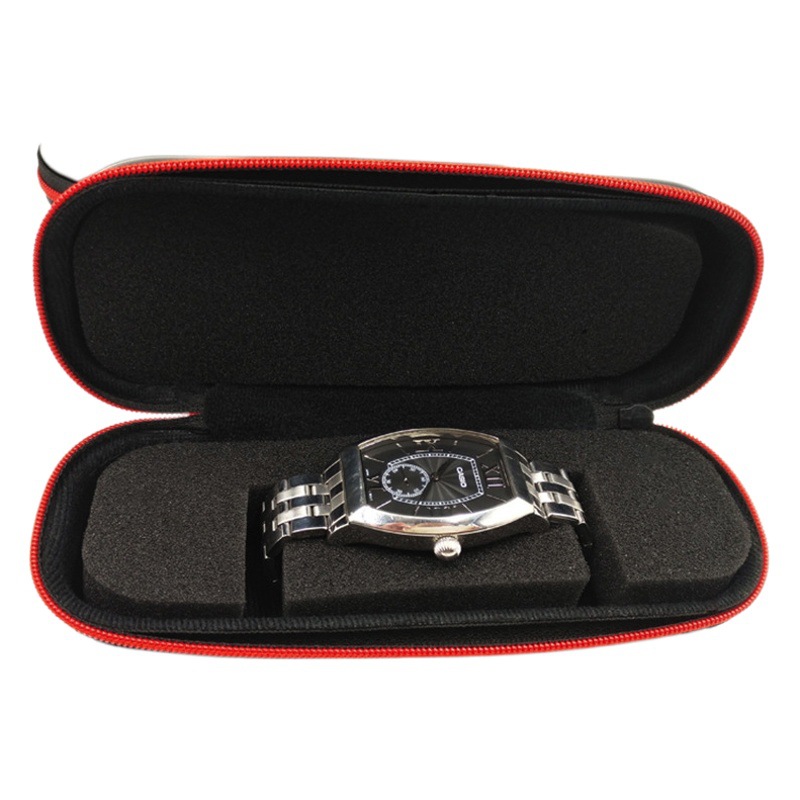 Fabricante de Shenzhen en stock EVA reloj caja de almacenamiento reloj EVA embalaje cremallera bolsa impermeable Correa protectora soporte interior