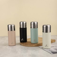 セラミックライナー断熱カップ二重層セラミックフィルター蓋付きポータブルティーカップギフトカップポータブルカップ卸売