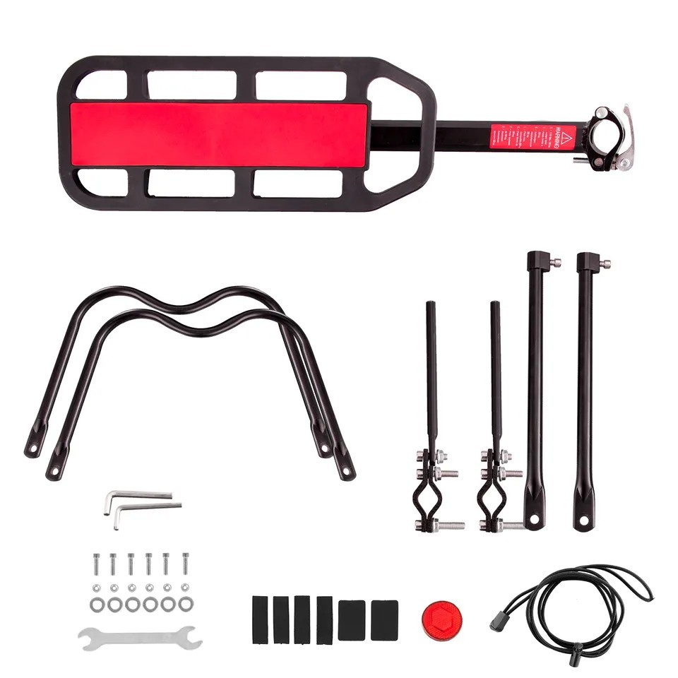 Nueva bicicleta semi-liberación rápida estante de montaña bicicleta mejorada trasera estante de la bicicleta percha de equipaje de montar