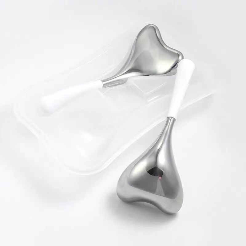 물고기 꼬리 흰색 손잡이 2개입 (박스 포장)